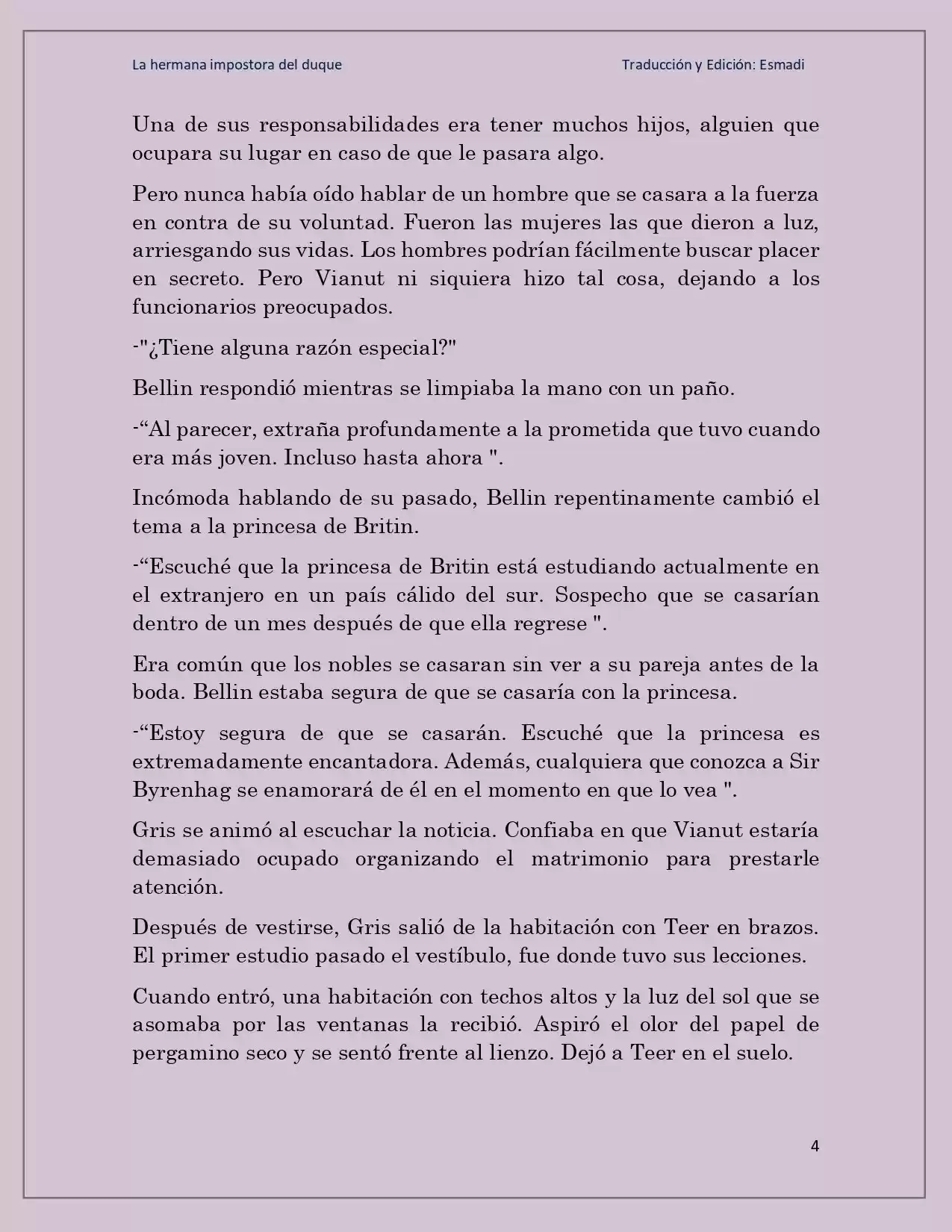 La Hermana Impostora Del Duque (Novela) - Capítulo 29 - Página 4 - LectorTMOo