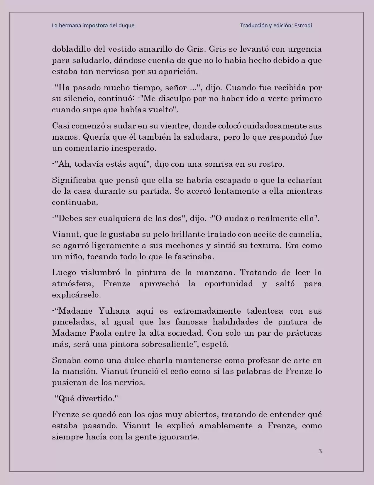 La Hermana Impostora Del Duque (Novela) - Capítulo 30 - Página 3 - LectorTMOo