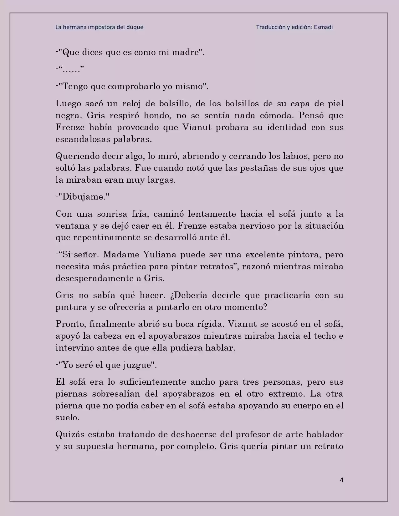 La Hermana Impostora Del Duque (Novela) - Capítulo 30 - Página 4 - LectorTMOo
