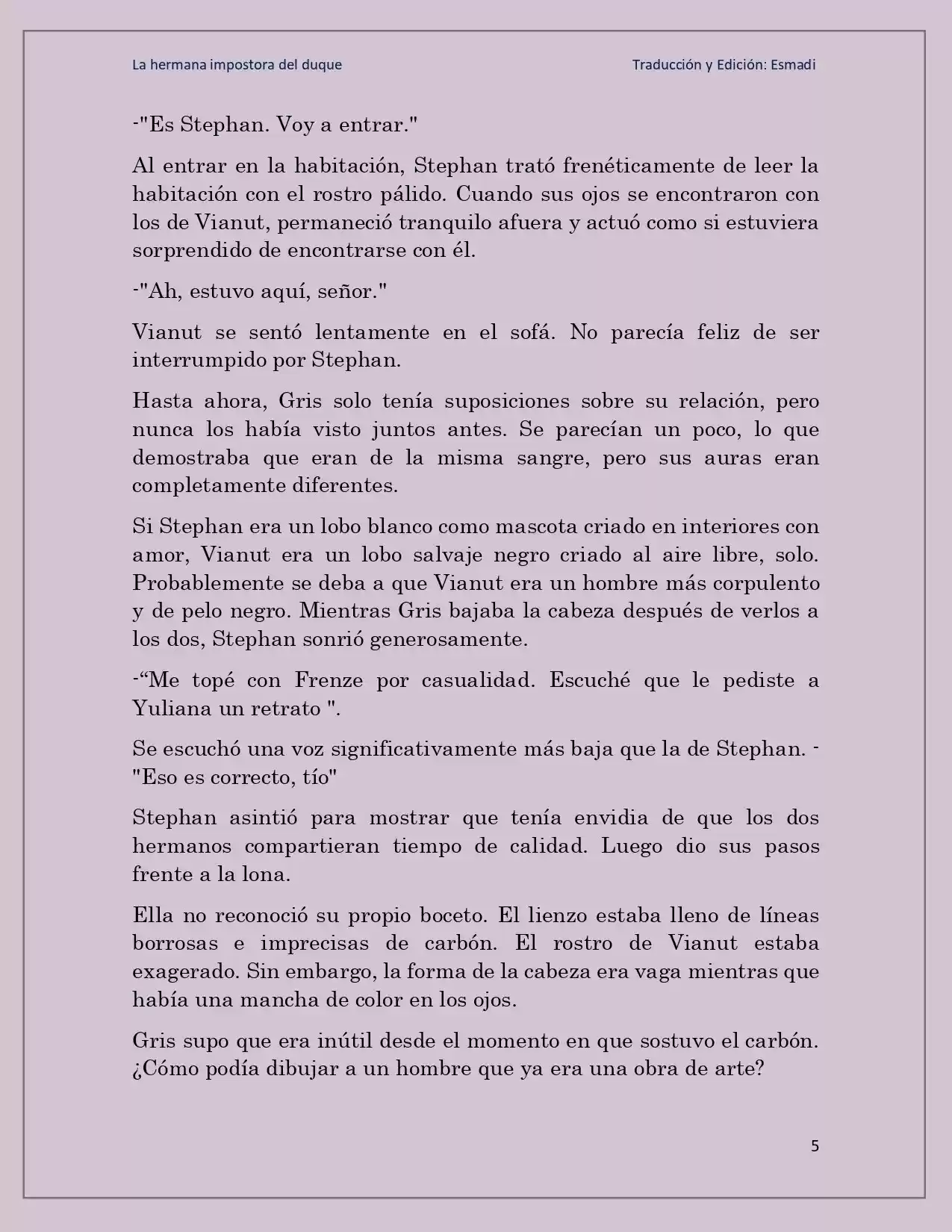 La Hermana Impostora Del Duque (Novela) - Capítulo 31 - Página 5 - LectorTMOo