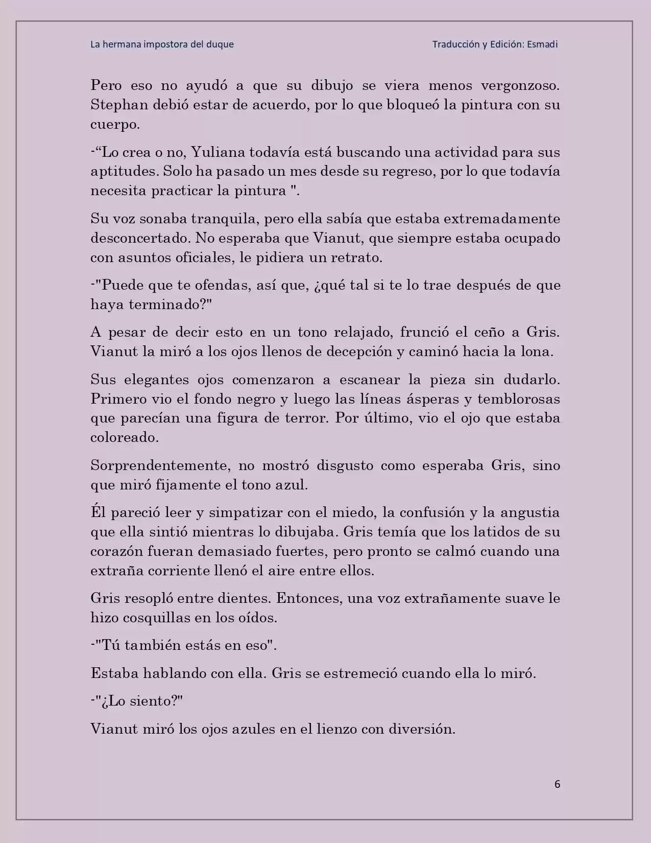 La Hermana Impostora Del Duque (Novela) - Capítulo 31 - Página 6 - LectorTMOo