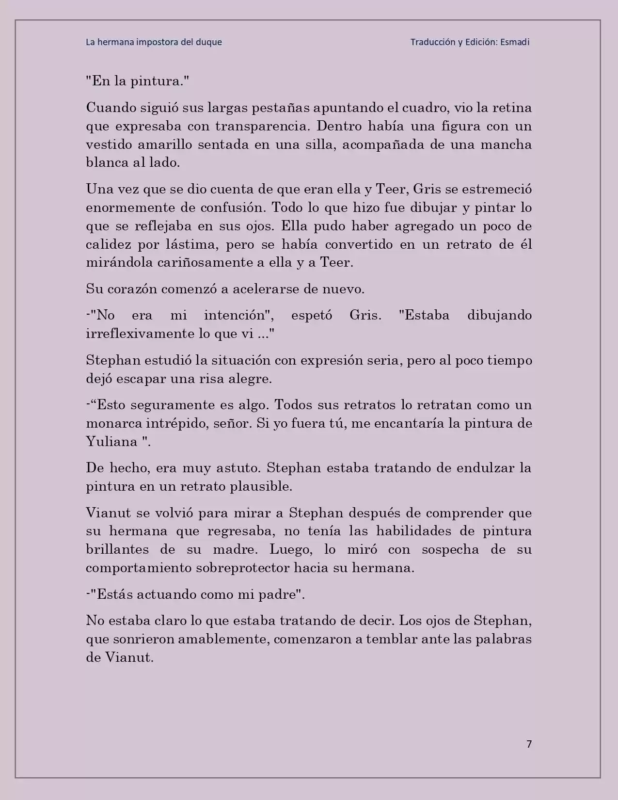 La Hermana Impostora Del Duque (Novela) - Capítulo 31 - Página 7 - LectorTMOo