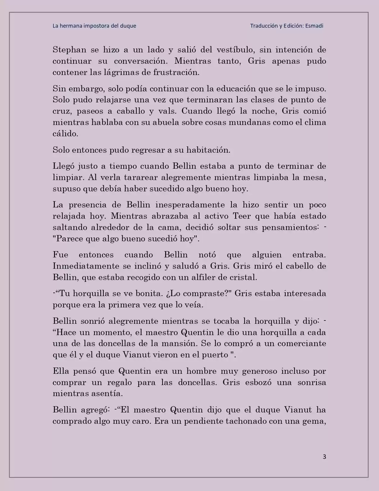 La Hermana Impostora Del Duque (Novela) - Capítulo 32 - Página 3 - LectorTMOo