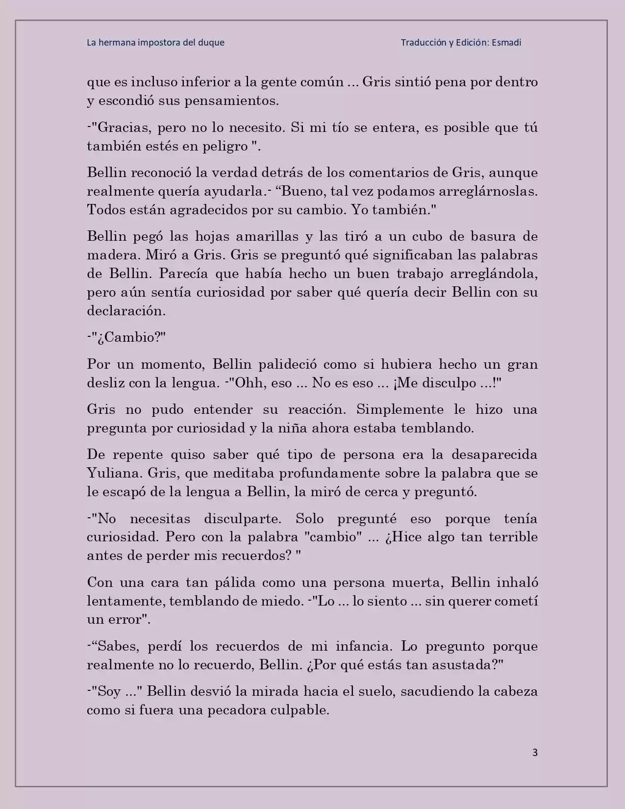 La Hermana Impostora Del Duque (Novela) - Capítulo 33 - Página 3 - LectorTMOo