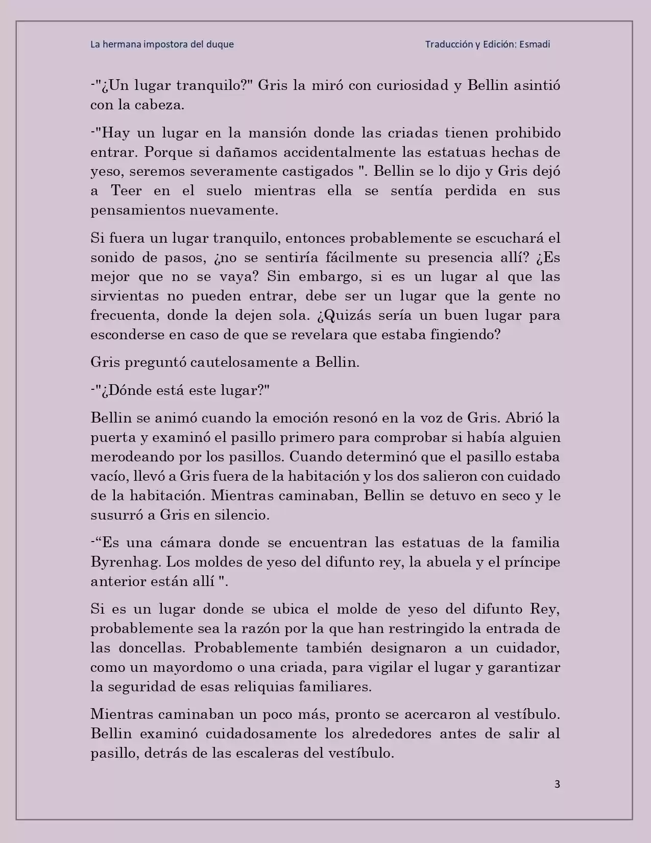 La Hermana Impostora Del Duque (Novela) - Capítulo 34 - Página 3 - LectorTMOo