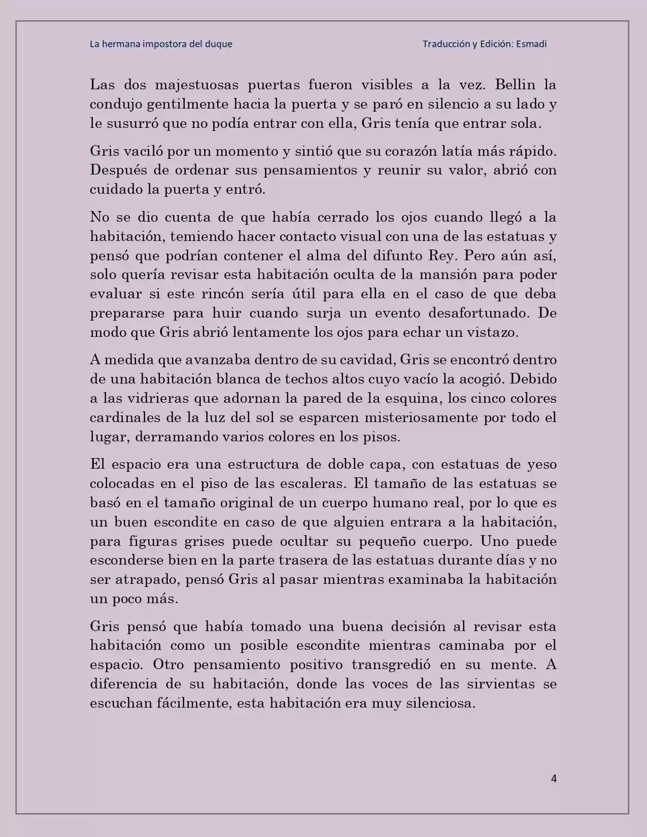 La Hermana Impostora Del Duque (Novela) - Capítulo 34 - Página 4 - LectorTMOo