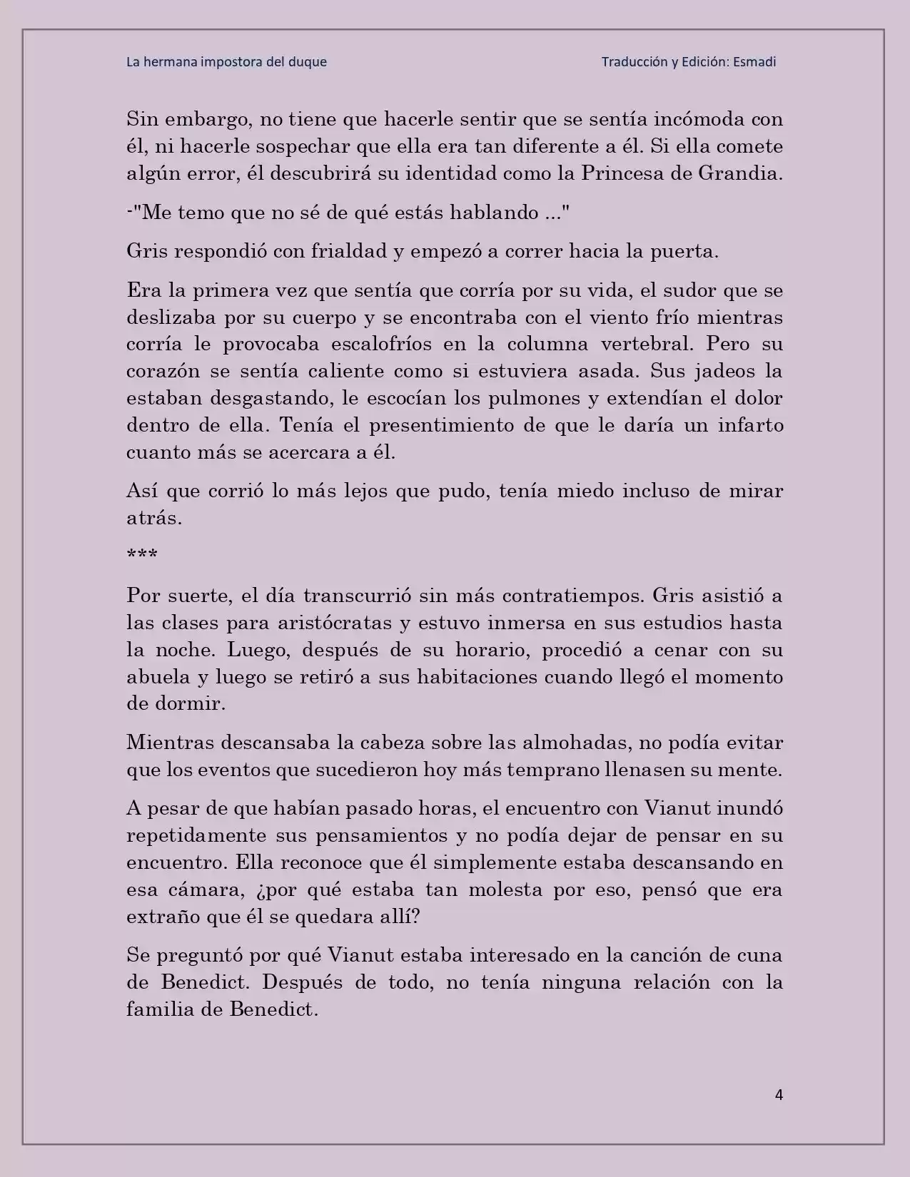 La Hermana Impostora Del Duque (Novela) - Capítulo 35 - Página 4 - LectorTMOo
