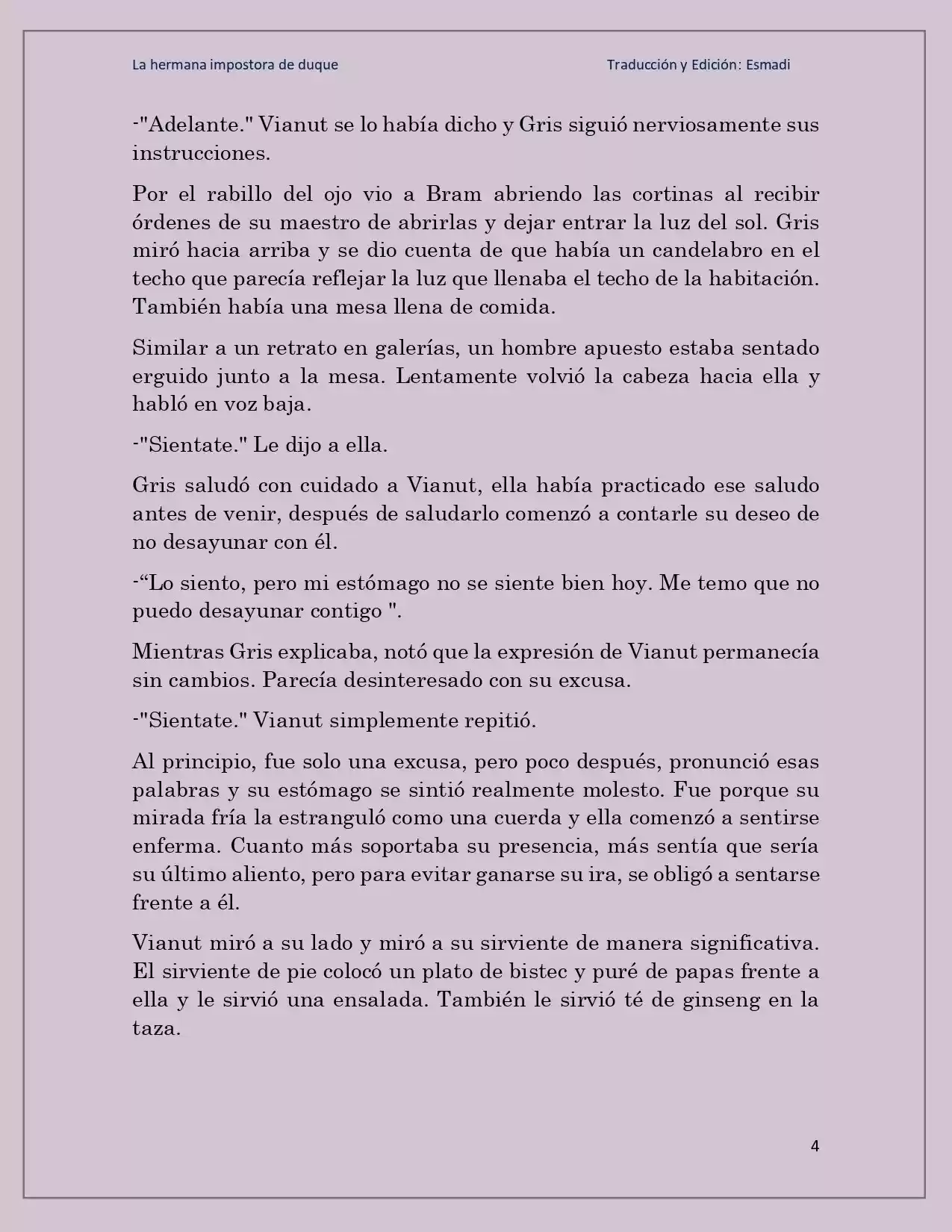 La Hermana Impostora Del Duque (Novela) - Capítulo 36 - Página 4 - LectorTMOo