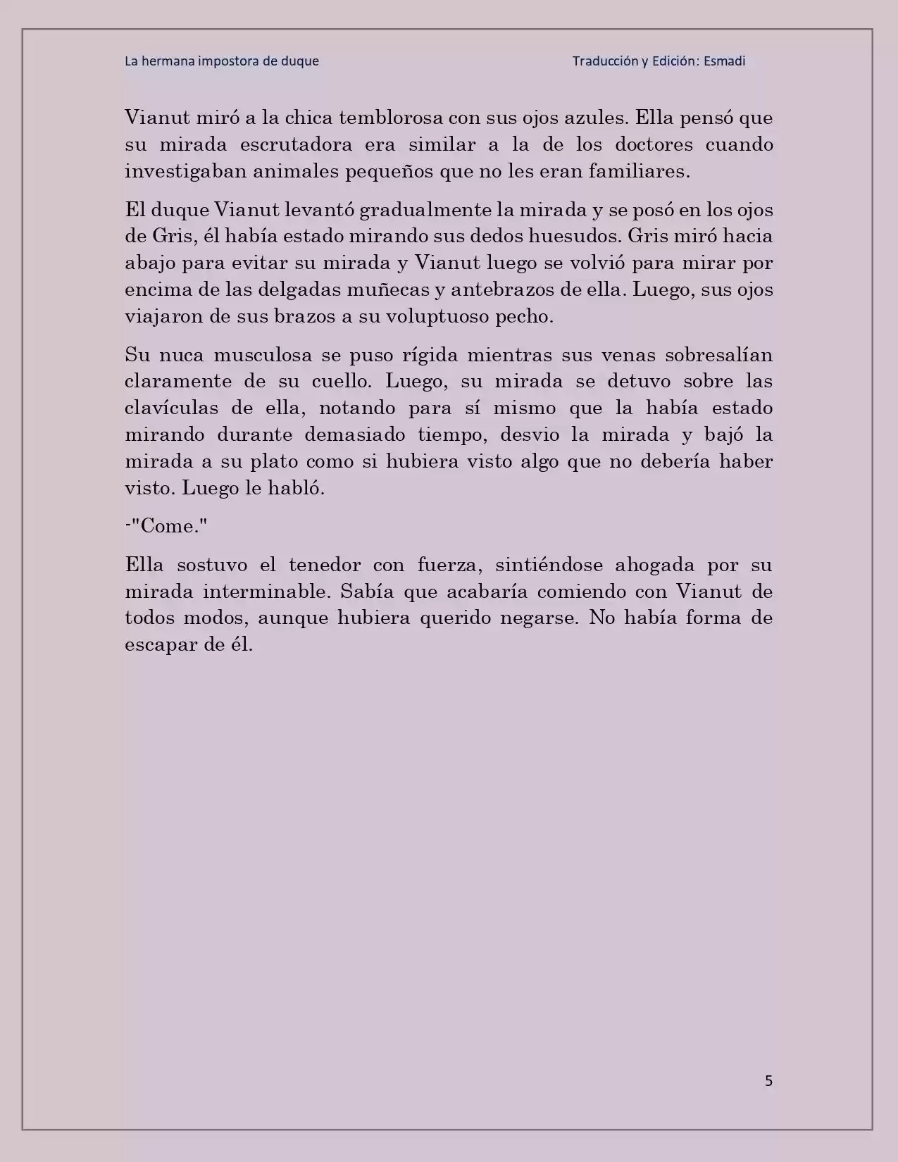 La Hermana Impostora Del Duque (Novela) - Capítulo 36 - Página 5 - LectorTMOo