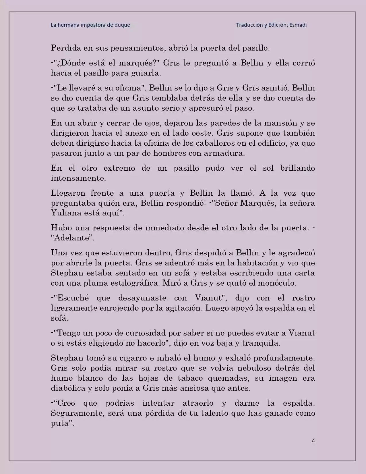 La Hermana Impostora Del Duque (Novela) - Capítulo 38 - Página 4 - LectorTMOo