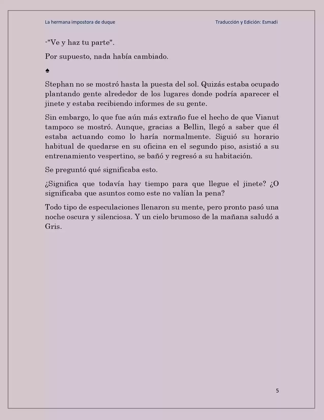 La Hermana Impostora Del Duque (Novela) - Capítulo 39 - Página 5 - LectorTMOo