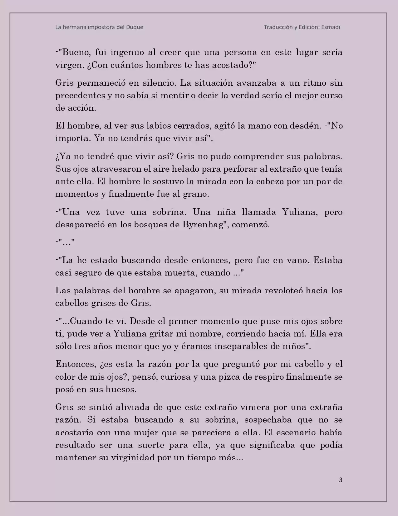 La Hermana Impostora Del Duque (Novela) - Capítulo 4 - Página 3 - LectorTMOo