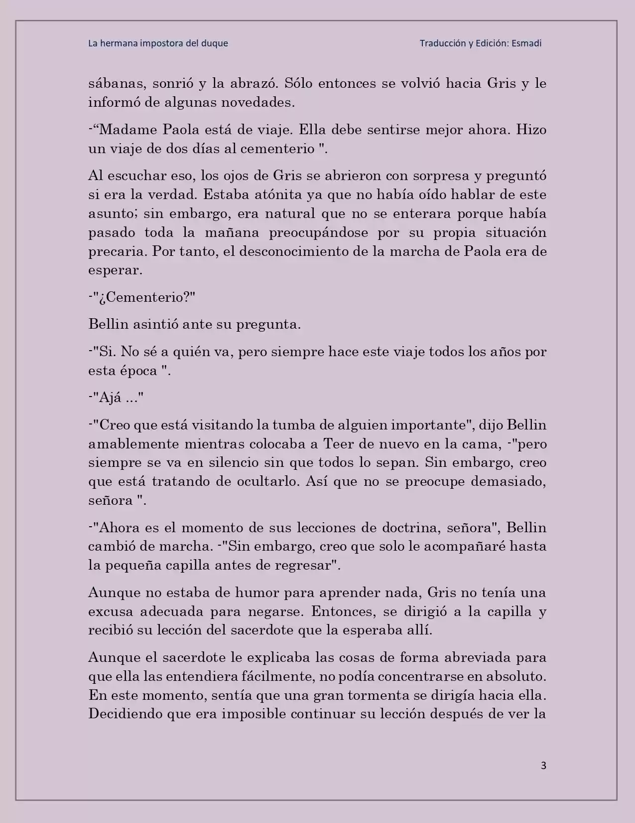 La Hermana Impostora Del Duque (Novela) - Capítulo 40 - Página 3 - LectorTMOo