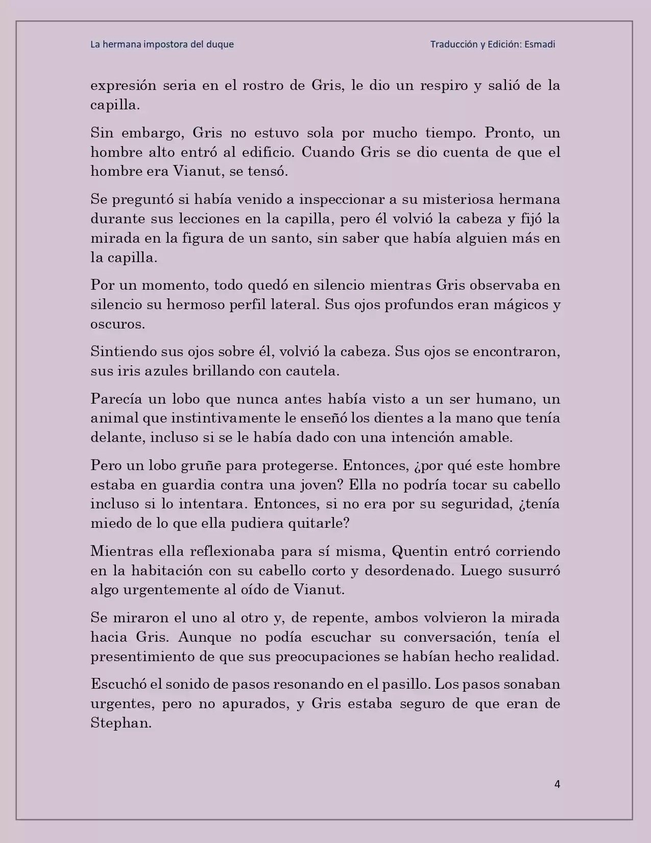 La Hermana Impostora Del Duque (Novela) - Capítulo 40 - Página 4 - LectorTMOo