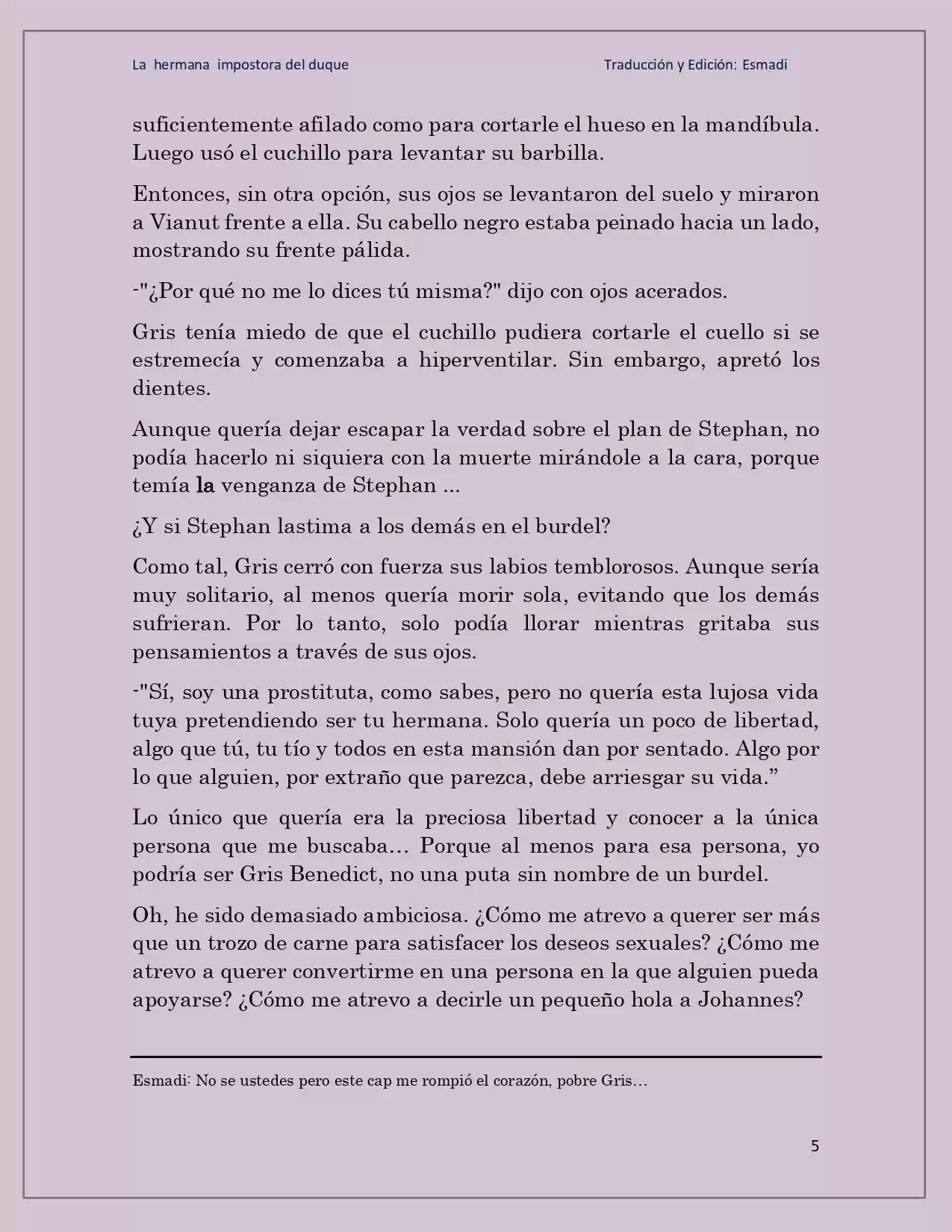 La Hermana Impostora Del Duque (Novela) - Capítulo 41 - Página 5 - LectorTMOo