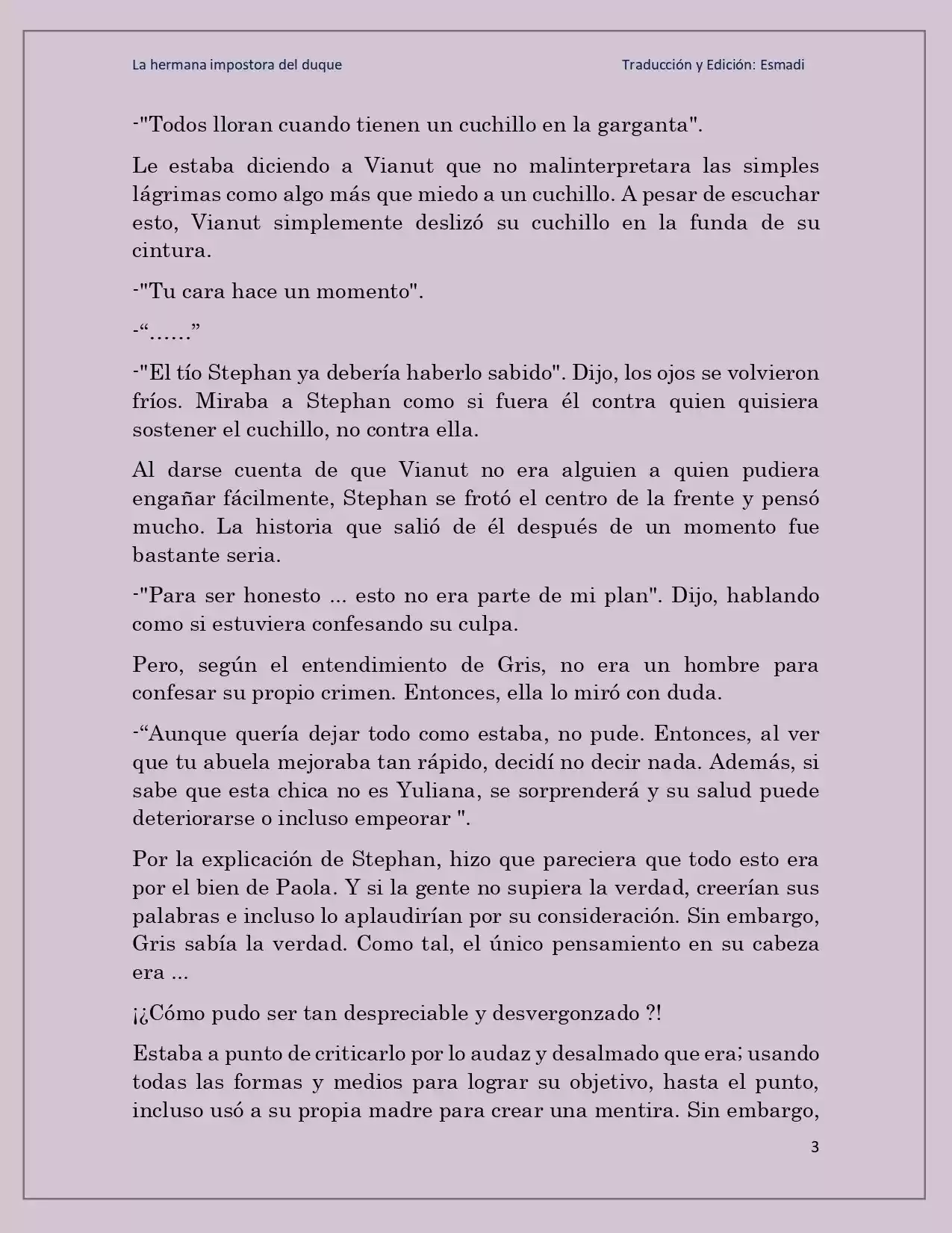 La Hermana Impostora Del Duque (Novela) - Capítulo 42 - Página 3 - LectorTMOo
