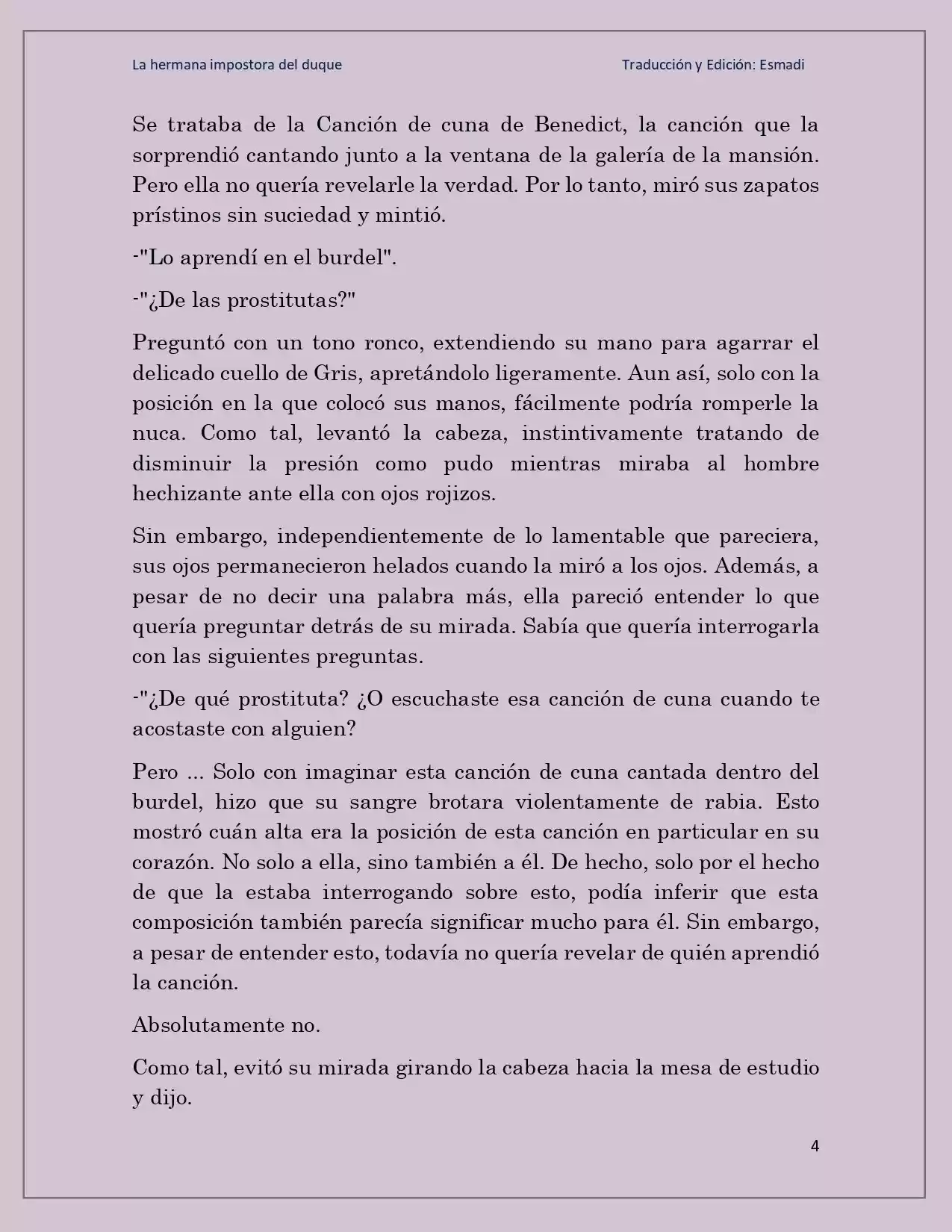 La Hermana Impostora Del Duque (Novela) - Capítulo 43 - Página 4 - LectorTMOo