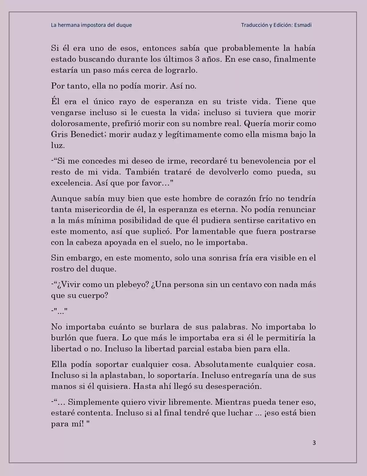 La Hermana Impostora Del Duque (Novela) - Capítulo 44 - Página 3 - LectorTMOo