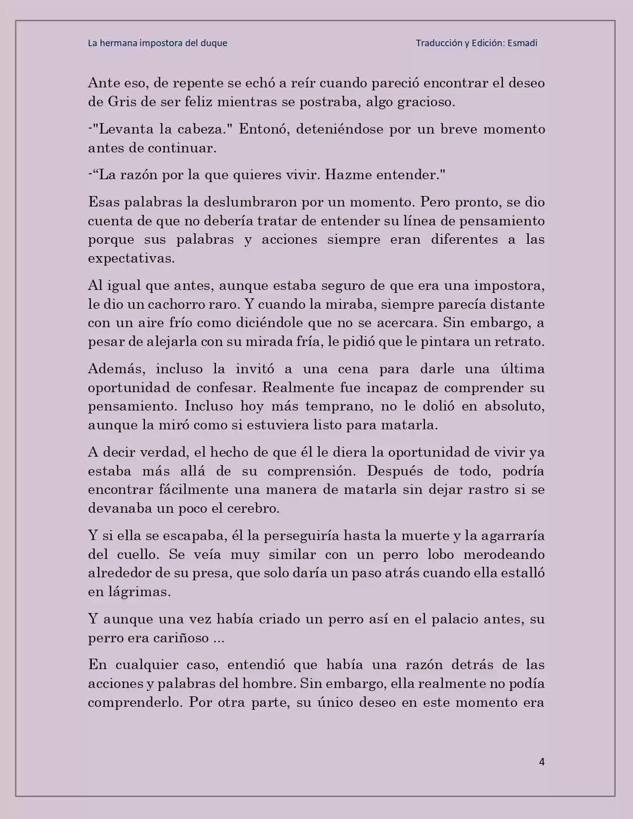 La Hermana Impostora Del Duque (Novela) - Capítulo 44 - Página 4 - LectorTMOo