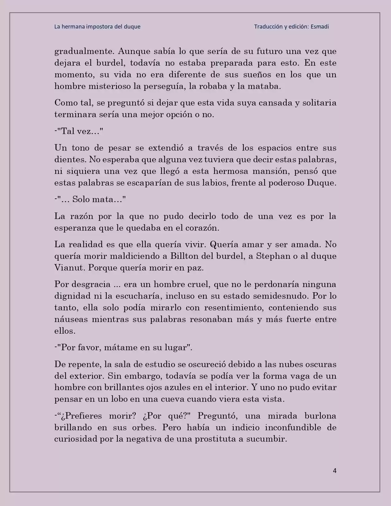 La Hermana Impostora Del Duque (Novela) - Capítulo 45 - Página 4 - LectorTMOo