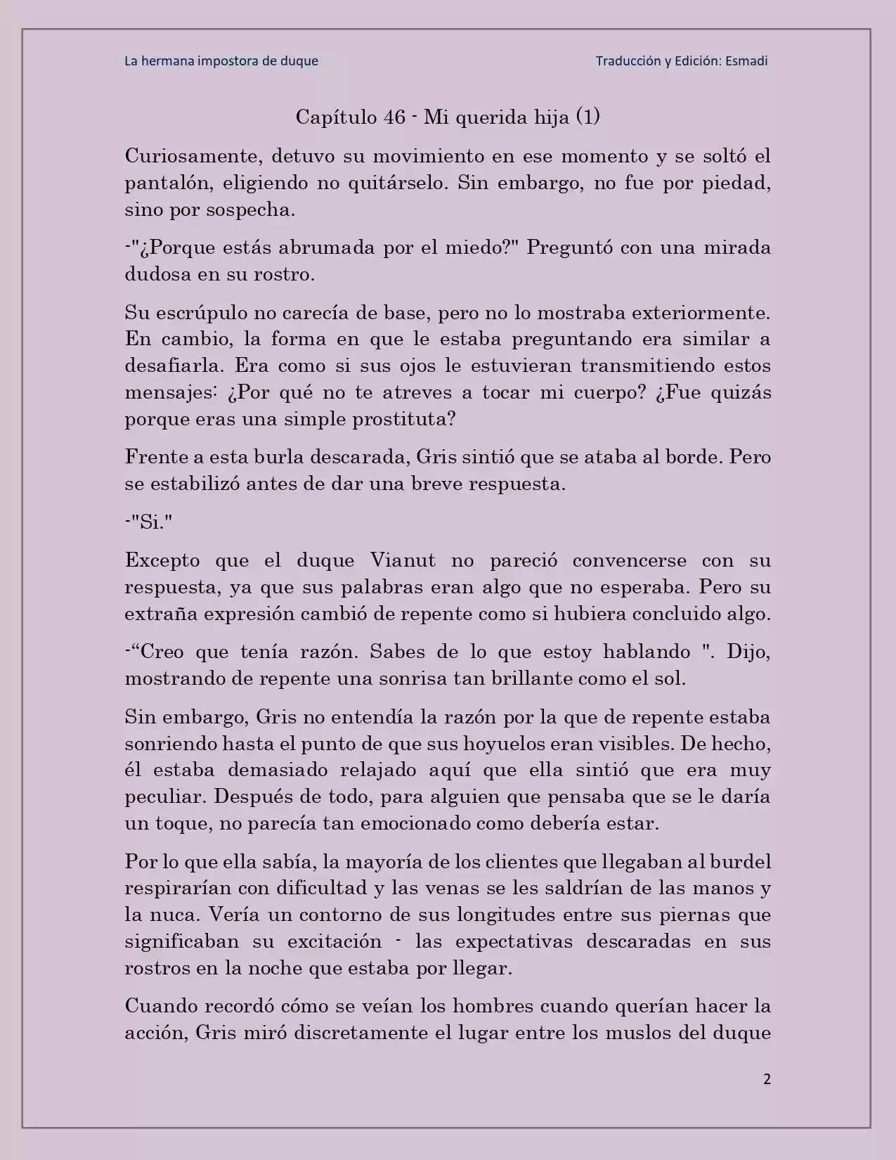 La Hermana Impostora Del Duque (Novela) - Capítulo 46 - Página 2 - LectorTMOo