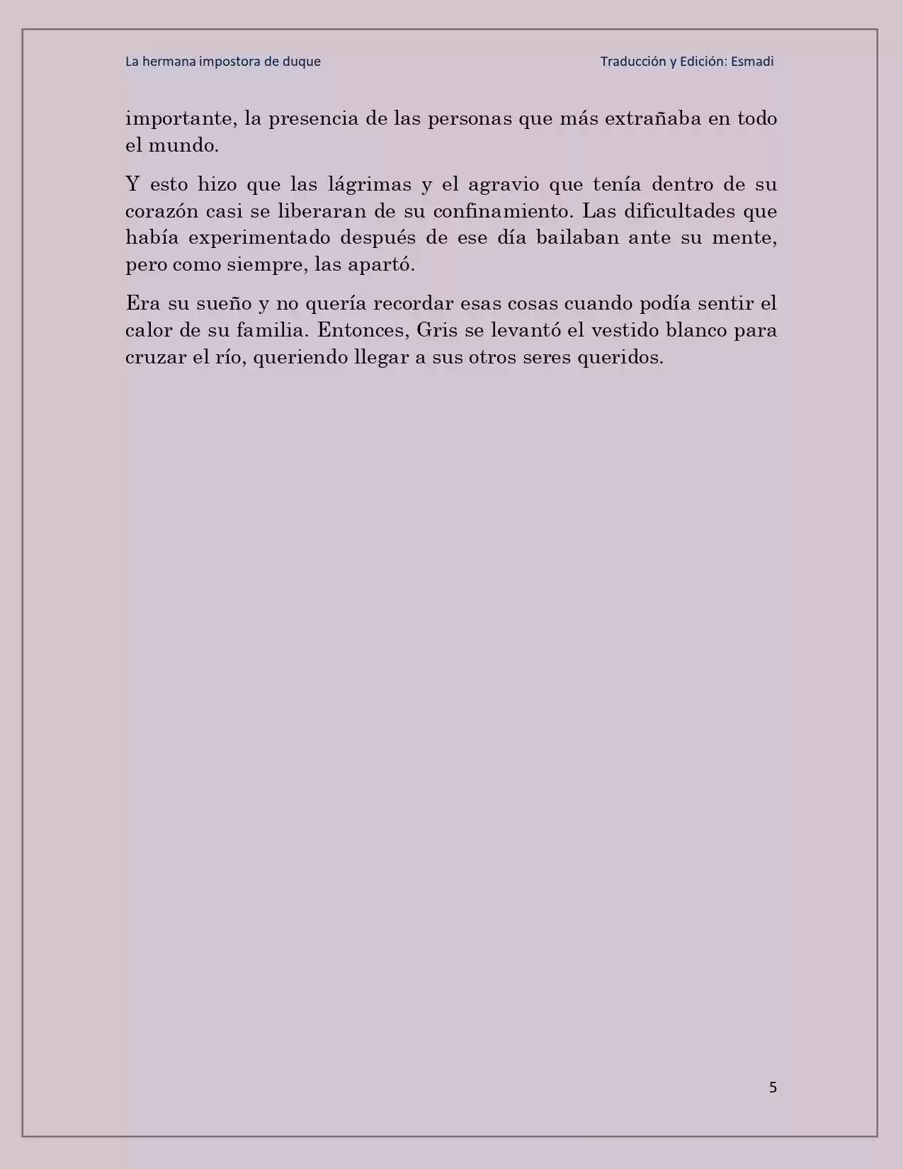 La Hermana Impostora Del Duque (Novela) - Capítulo 46 - Página 5 - LectorTMOo
