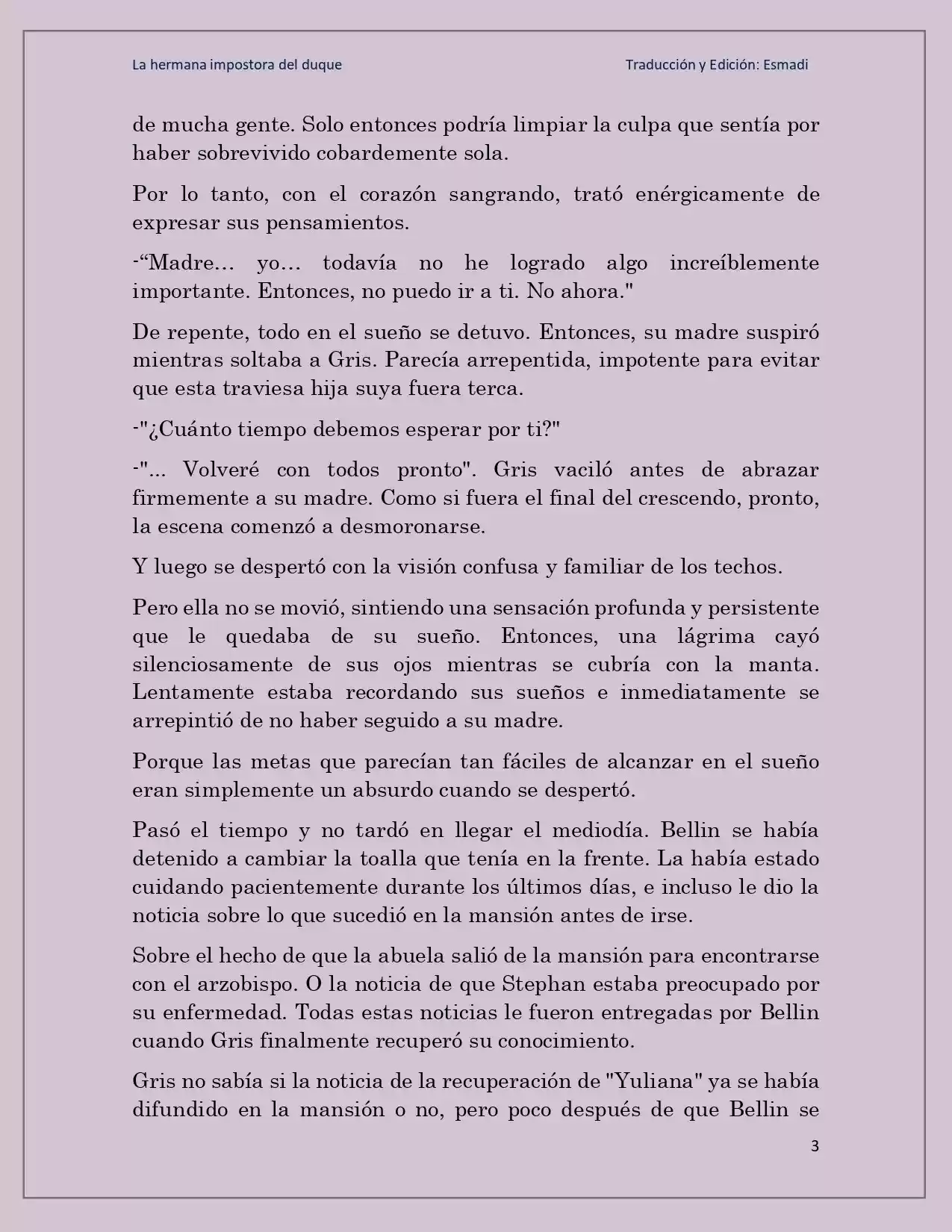 La Hermana Impostora Del Duque (Novela) - Capítulo 47 - Página 3 - LectorTMOo