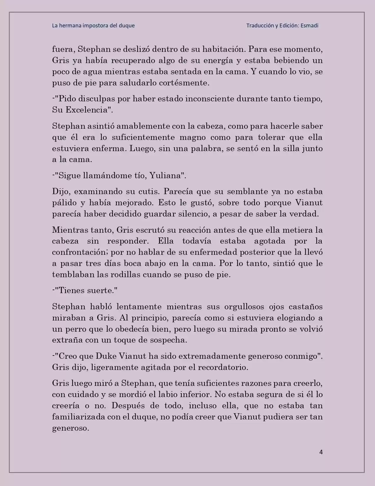 La Hermana Impostora Del Duque (Novela) - Capítulo 47 - Página 4 - LectorTMOo