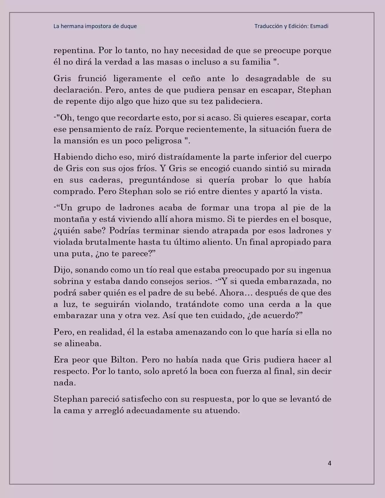 La Hermana Impostora Del Duque (Novela) - Capítulo 48 - Página 4 - LectorTMOo