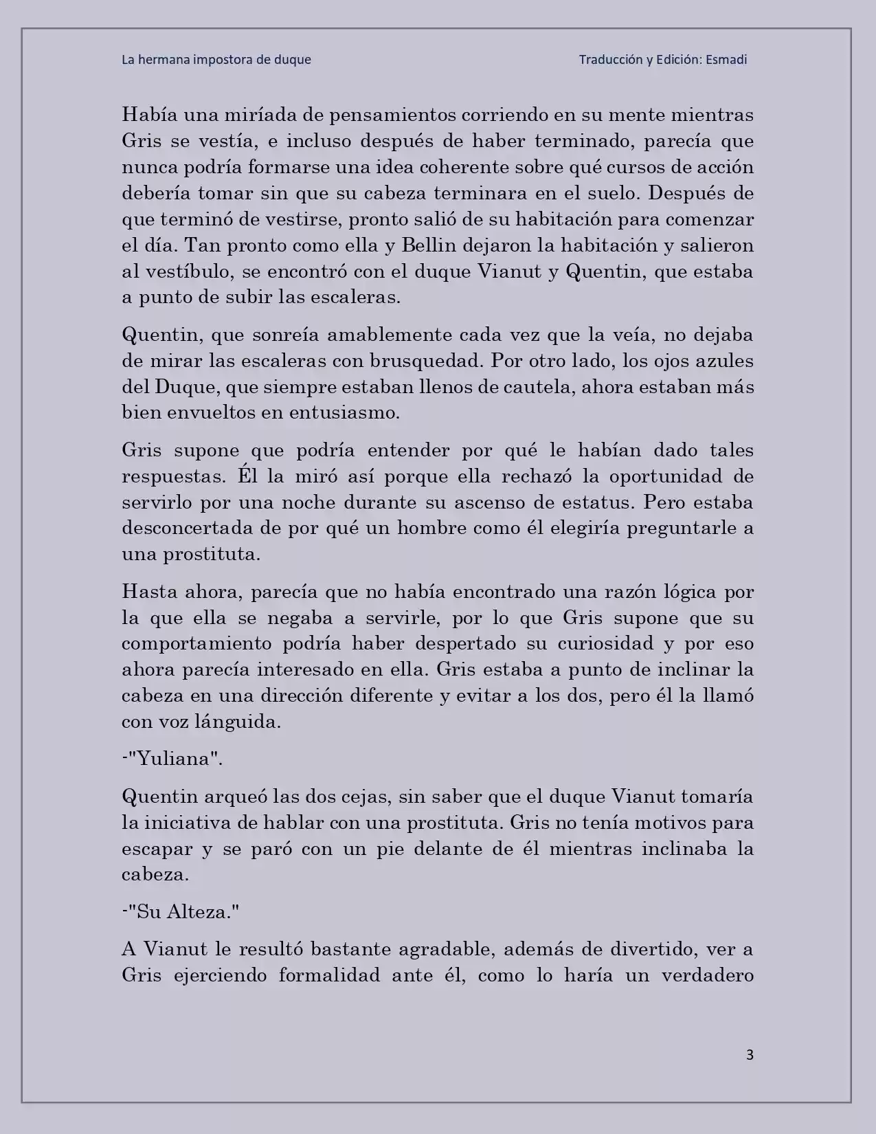 La Hermana Impostora Del Duque (Novela) - Capítulo 49 - Página 3 - LectorTMOo
