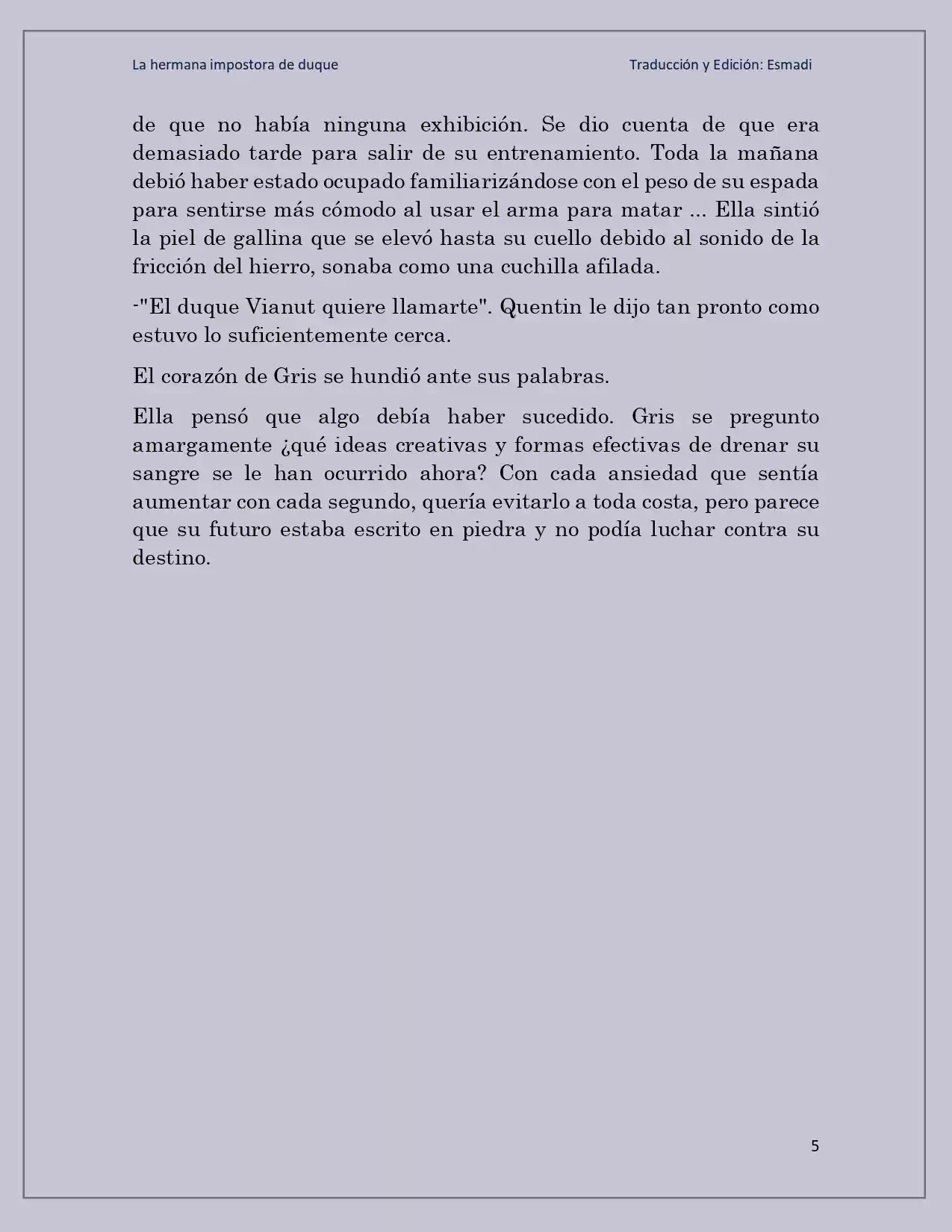 La Hermana Impostora Del Duque (Novela) - Capítulo 49 - Página 5 - LectorTMOo