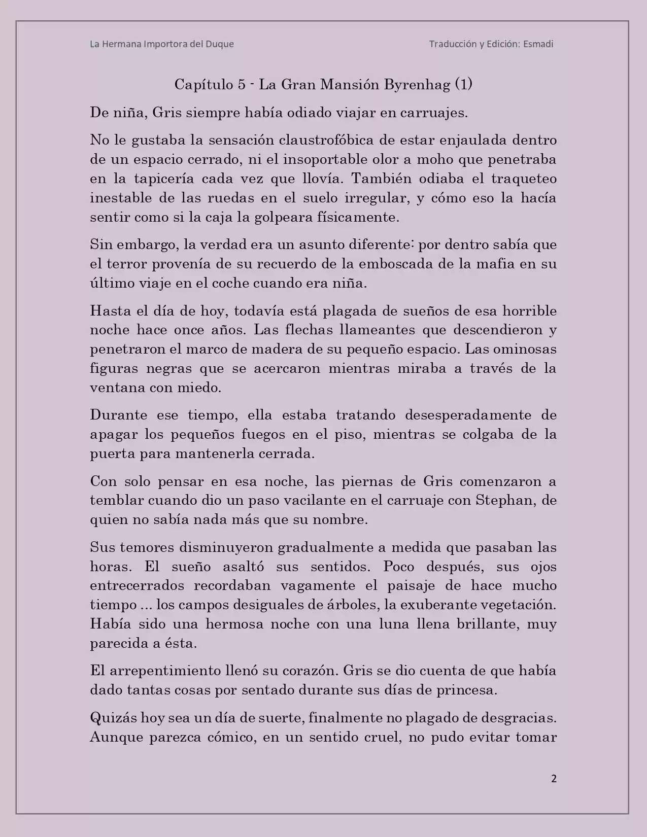 La Hermana Impostora Del Duque (Novela) - Capítulo 5 - Página 2 - LectorTMOo