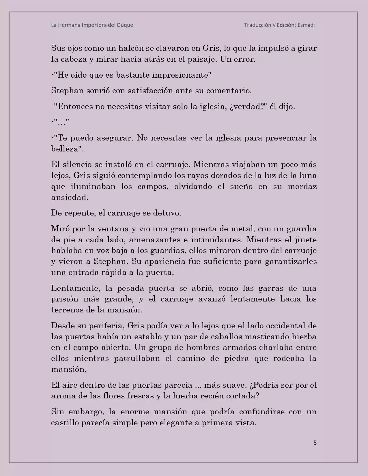 La Hermana Impostora Del Duque (Novela) - Capítulo 5 - Página 5 - LectorTMOo
