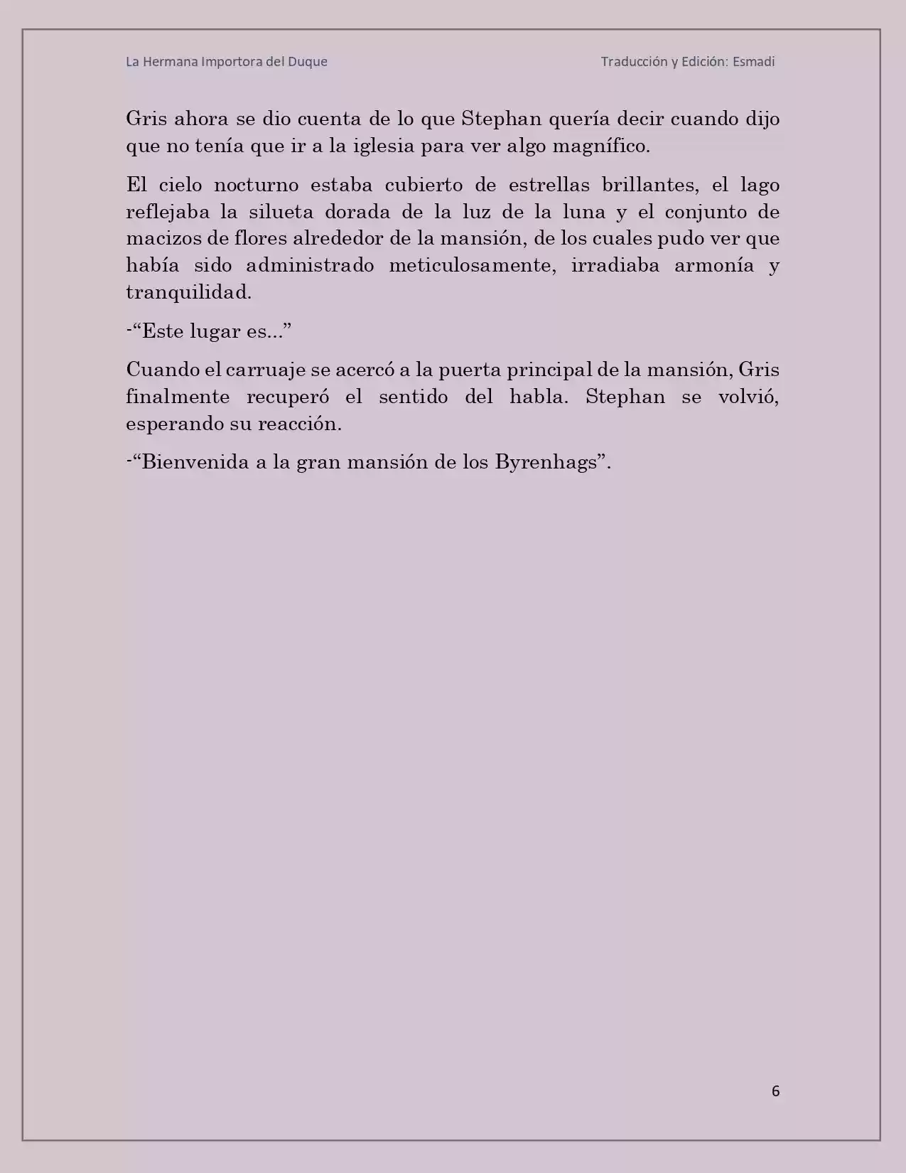 La Hermana Impostora Del Duque (Novela) - Capítulo 5 - Página 6 - LectorTMOo