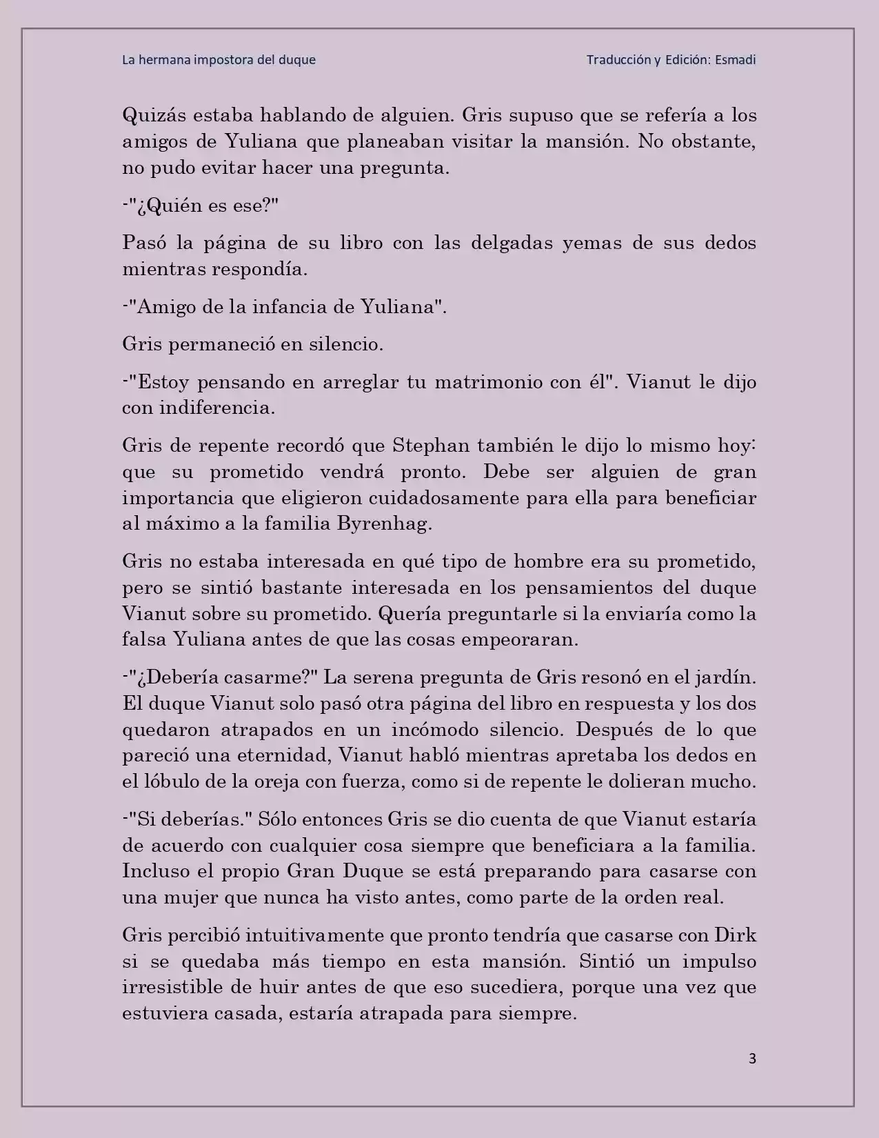 La Hermana Impostora Del Duque (Novela) - Capítulo 51 - Página 3 - LectorTMOo