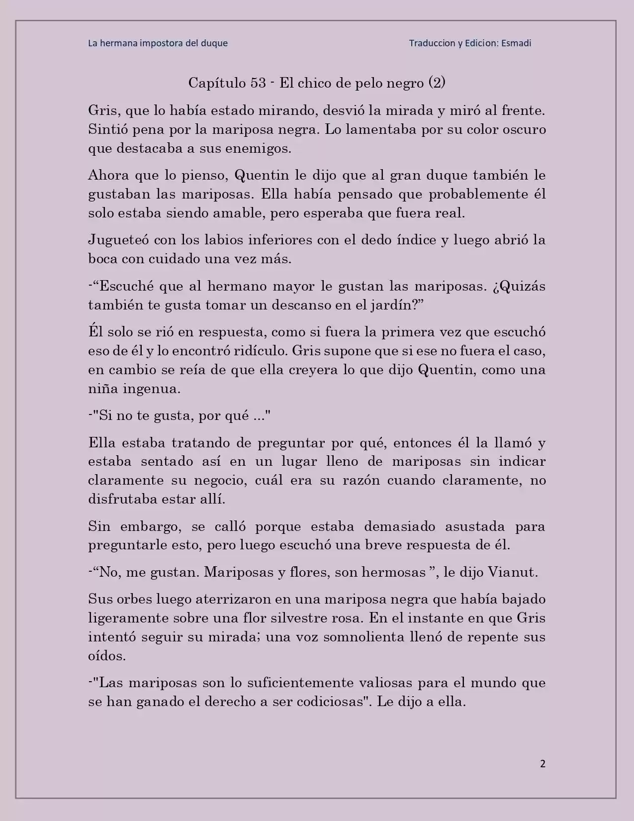 La Hermana Impostora Del Duque (Novela) - Capítulo 53 - Página 2 - LectorTMOo