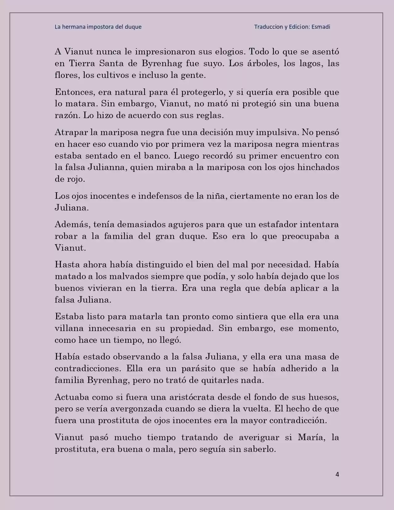La Hermana Impostora Del Duque (Novela) - Capítulo 53 - Página 4 - LectorTMOo