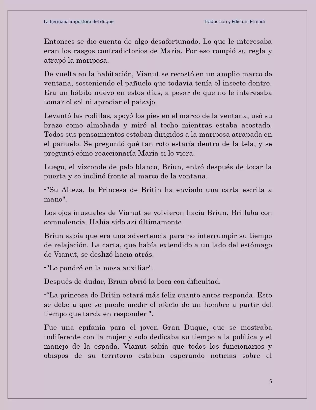 La Hermana Impostora Del Duque (Novela) - Capítulo 53 - Página 5 - LectorTMOo