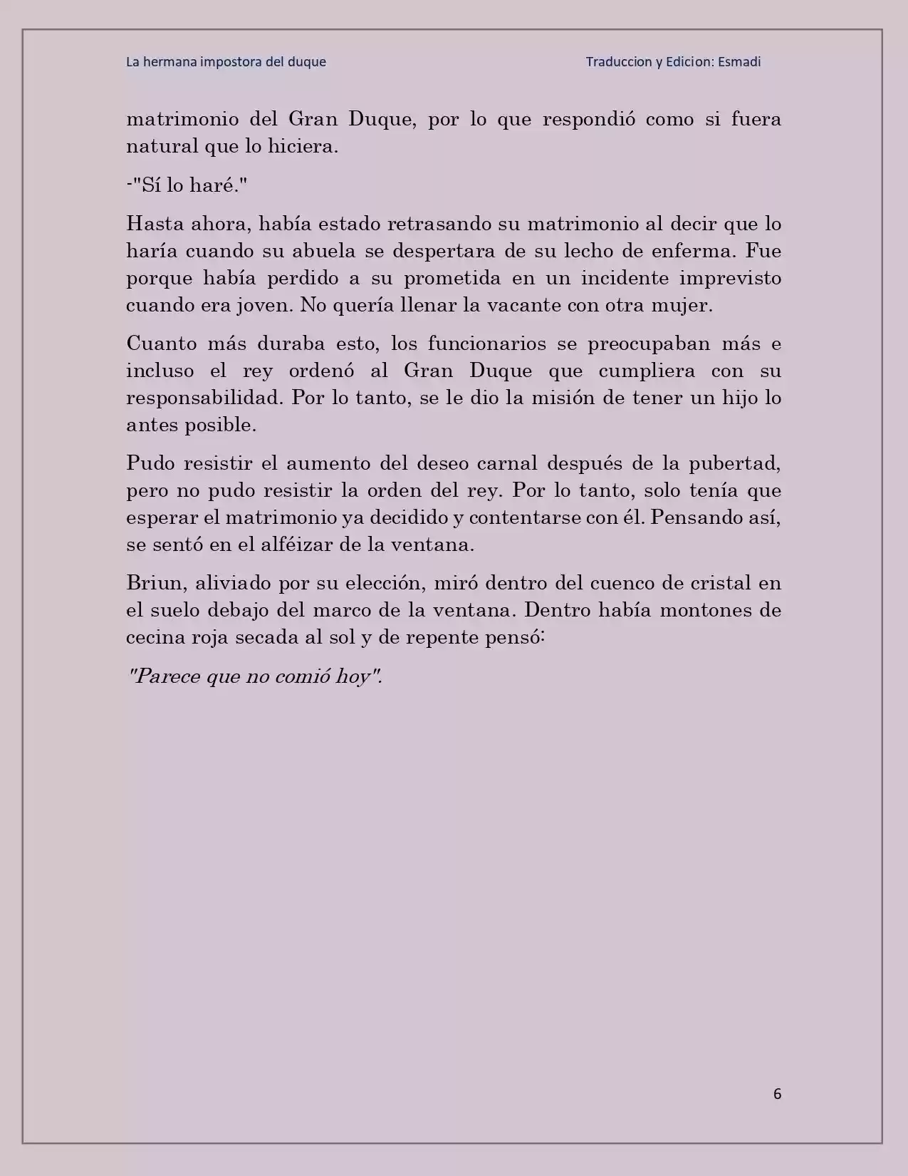 La Hermana Impostora Del Duque (Novela) - Capítulo 53 - Página 6 - LectorTMOo
