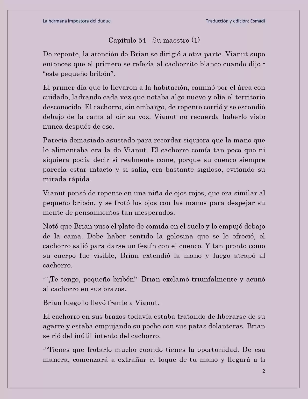 La Hermana Impostora Del Duque (Novela) - Capítulo 54 - Página 2 - LectorTMOo