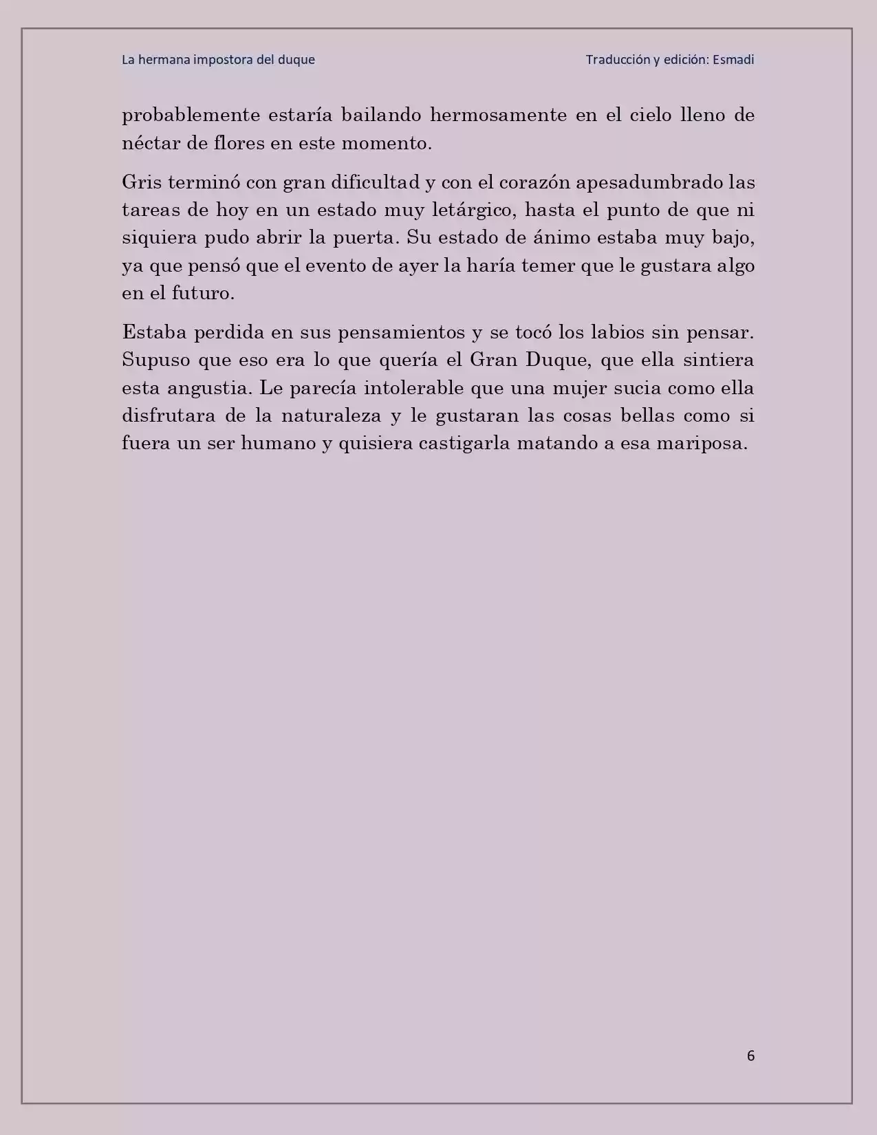 La Hermana Impostora Del Duque (Novela) - Capítulo 54 - Página 6 - LectorTMOo