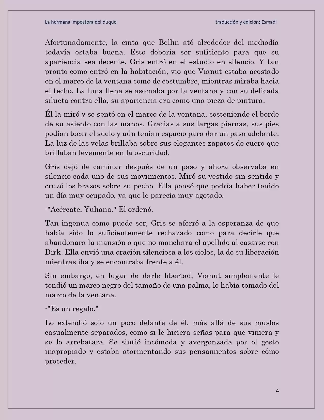 La Hermana Impostora Del Duque (Novela) - Capítulo 55 - Página 4 - LectorTMOo