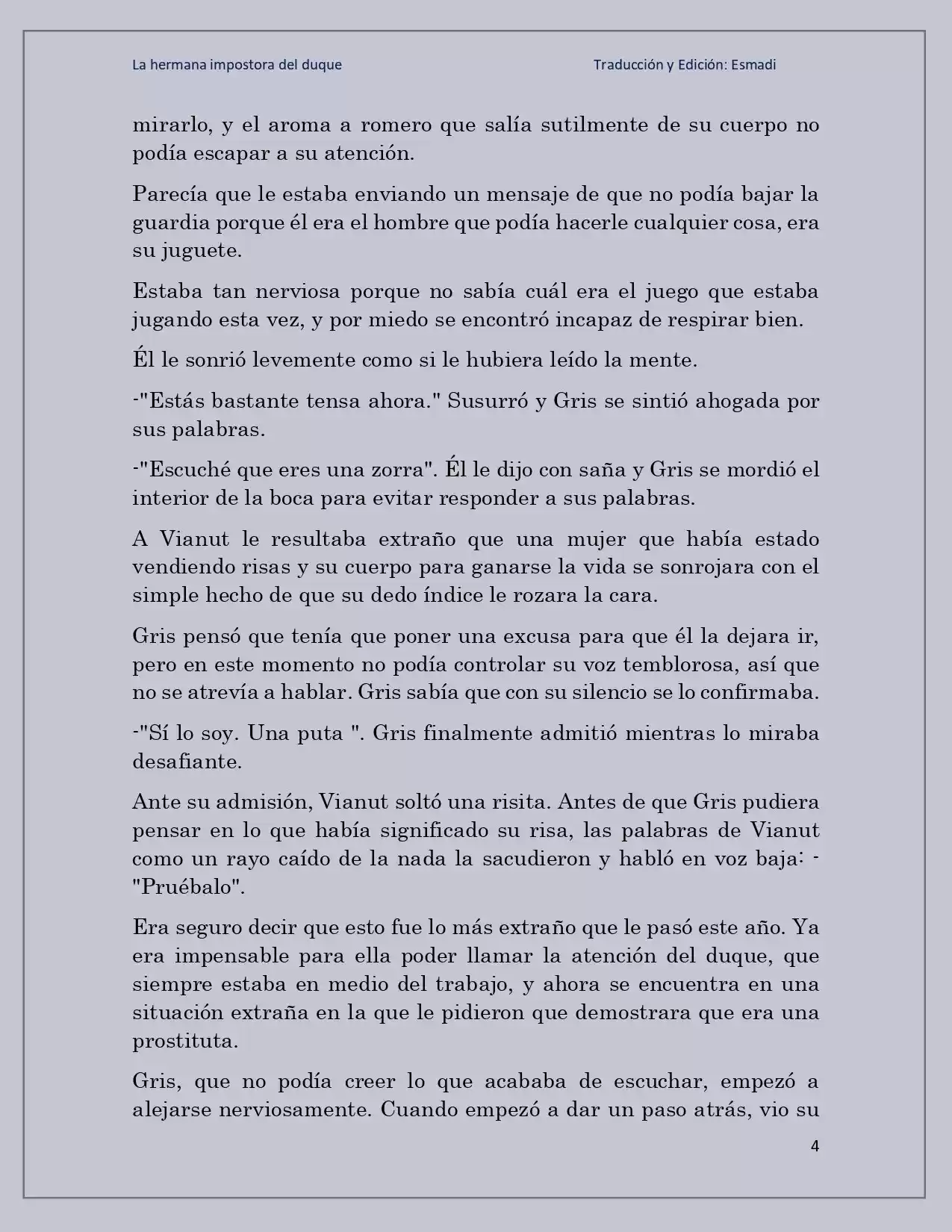 La Hermana Impostora Del Duque (Novela) - Capítulo 56 - Página 4 - LectorTMOo
