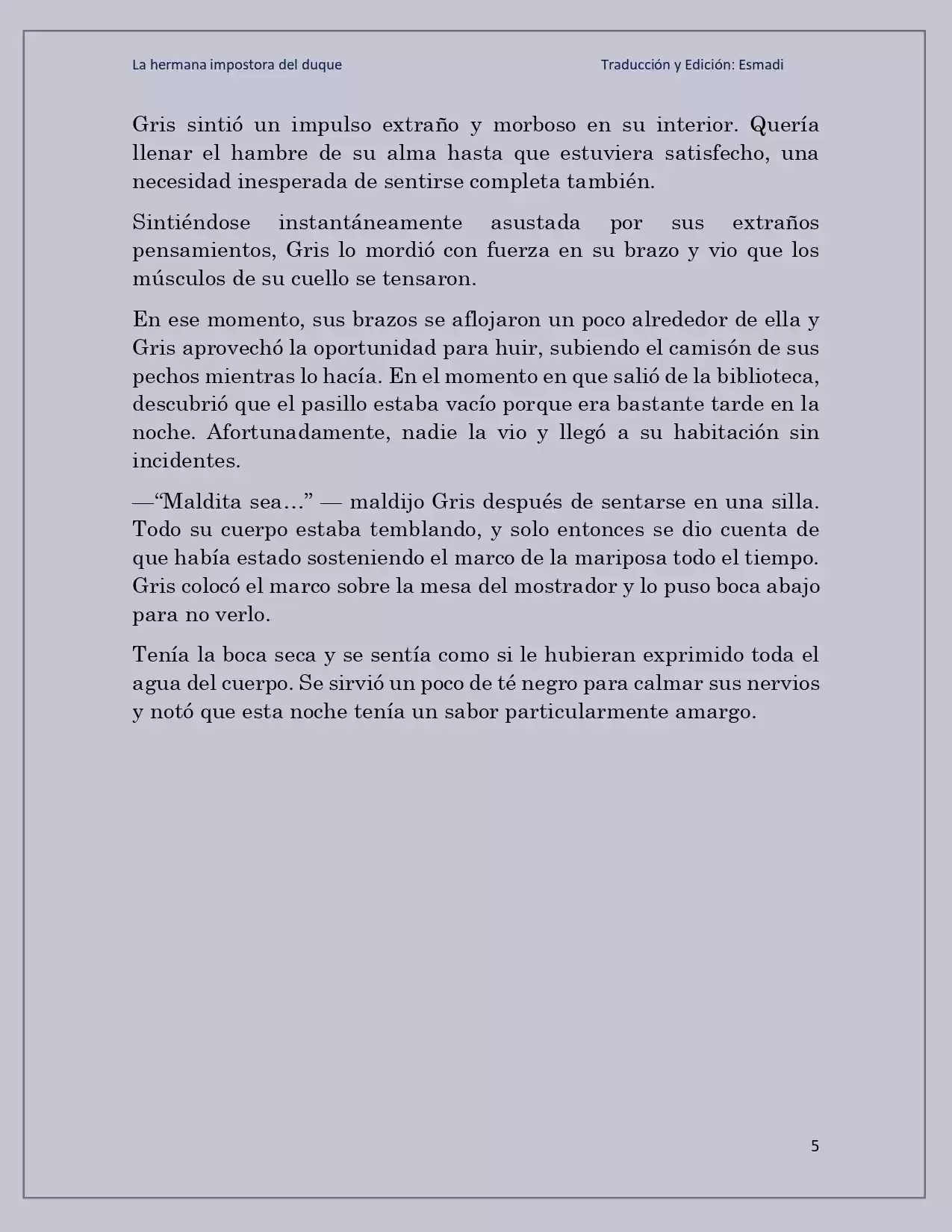 La Hermana Impostora Del Duque (Novela) - Capítulo 58 - Página 5 - LectorTMOo