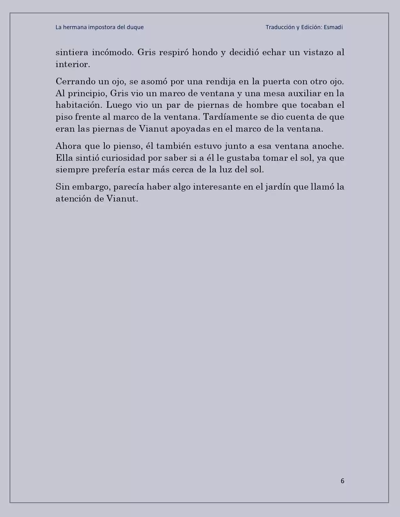La Hermana Impostora Del Duque (Novela) - Capítulo 59 - Página 6 - LectorTMOo