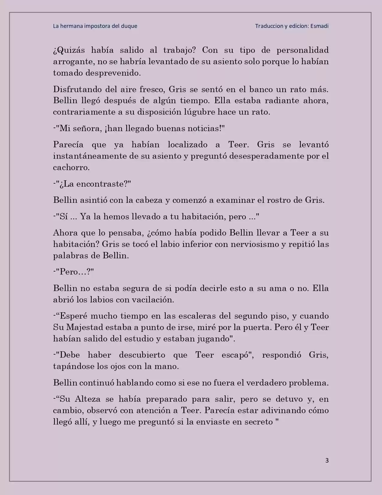 La Hermana Impostora Del Duque (Novela) - Capítulo 60 - Página 3 - LectorTMOo