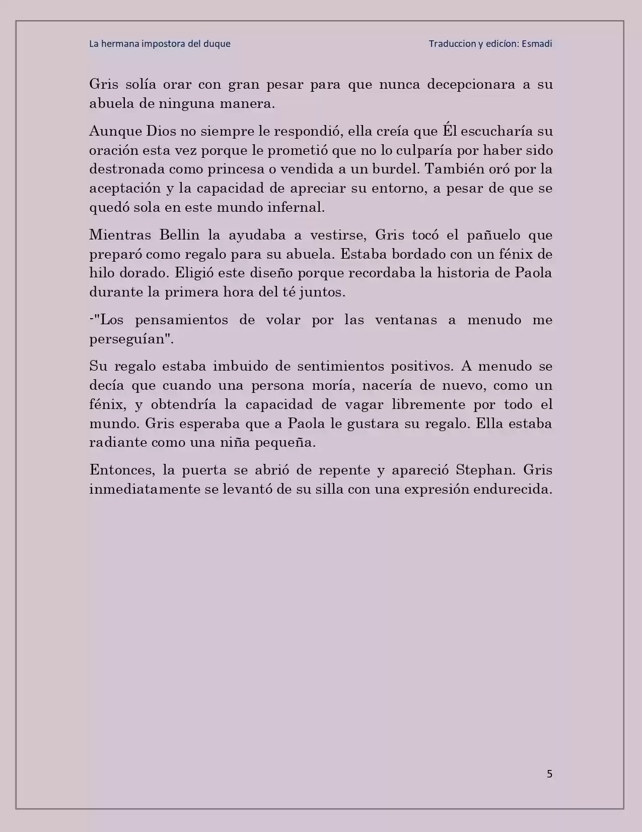 La Hermana Impostora Del Duque (Novela) - Capítulo 60 - Página 5 - LectorTMOo