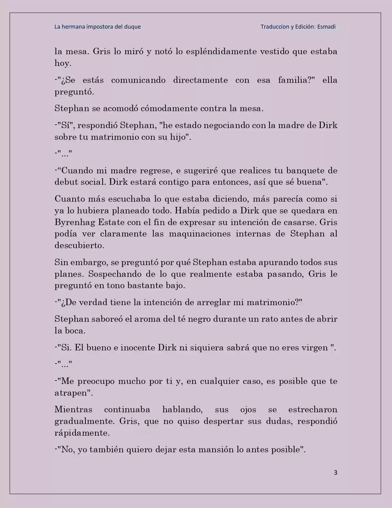 La Hermana Impostora Del Duque (Novela) - Capítulo 61 - Página 3 - LectorTMOo