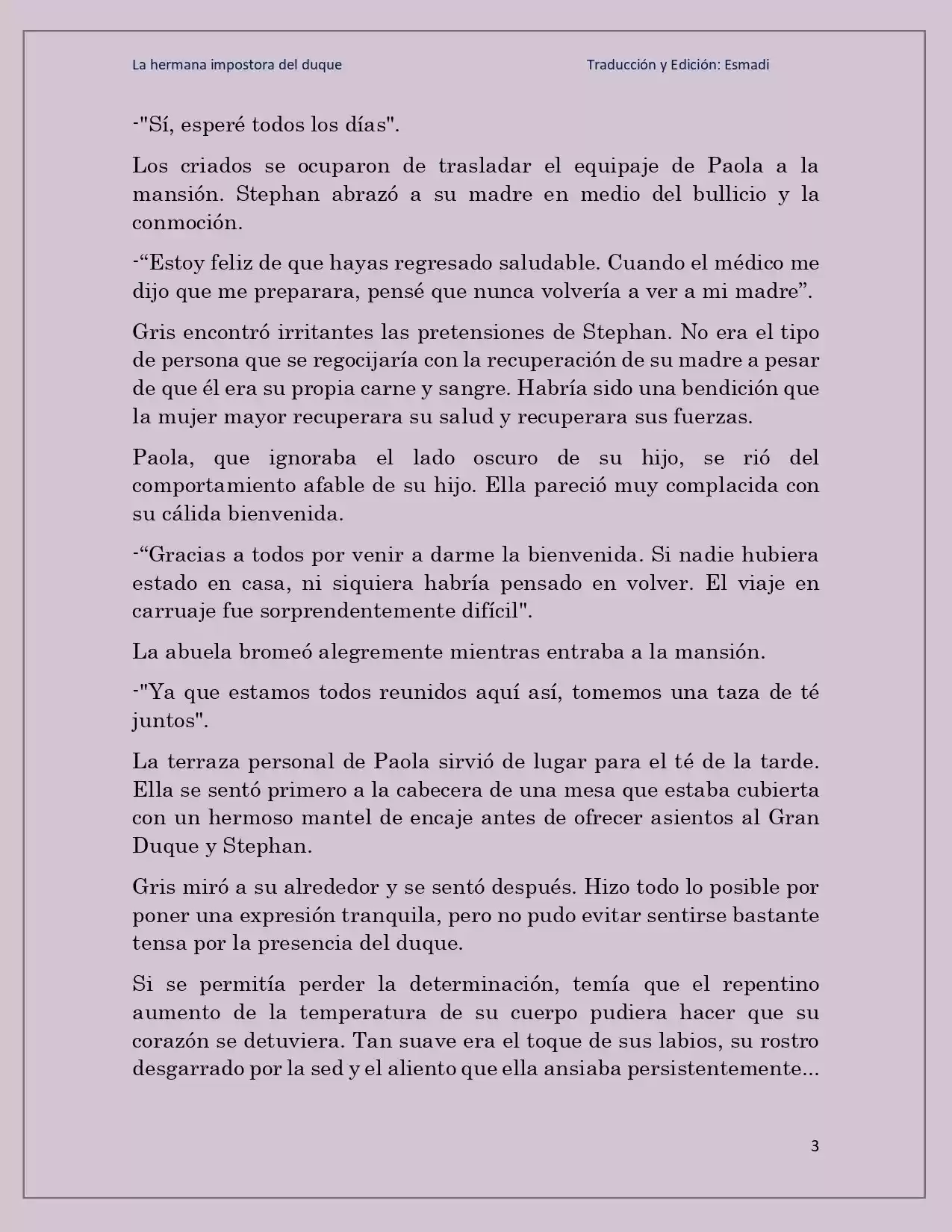 La Hermana Impostora Del Duque (Novela) - Capítulo 62 - Página 3 - LectorTMOo