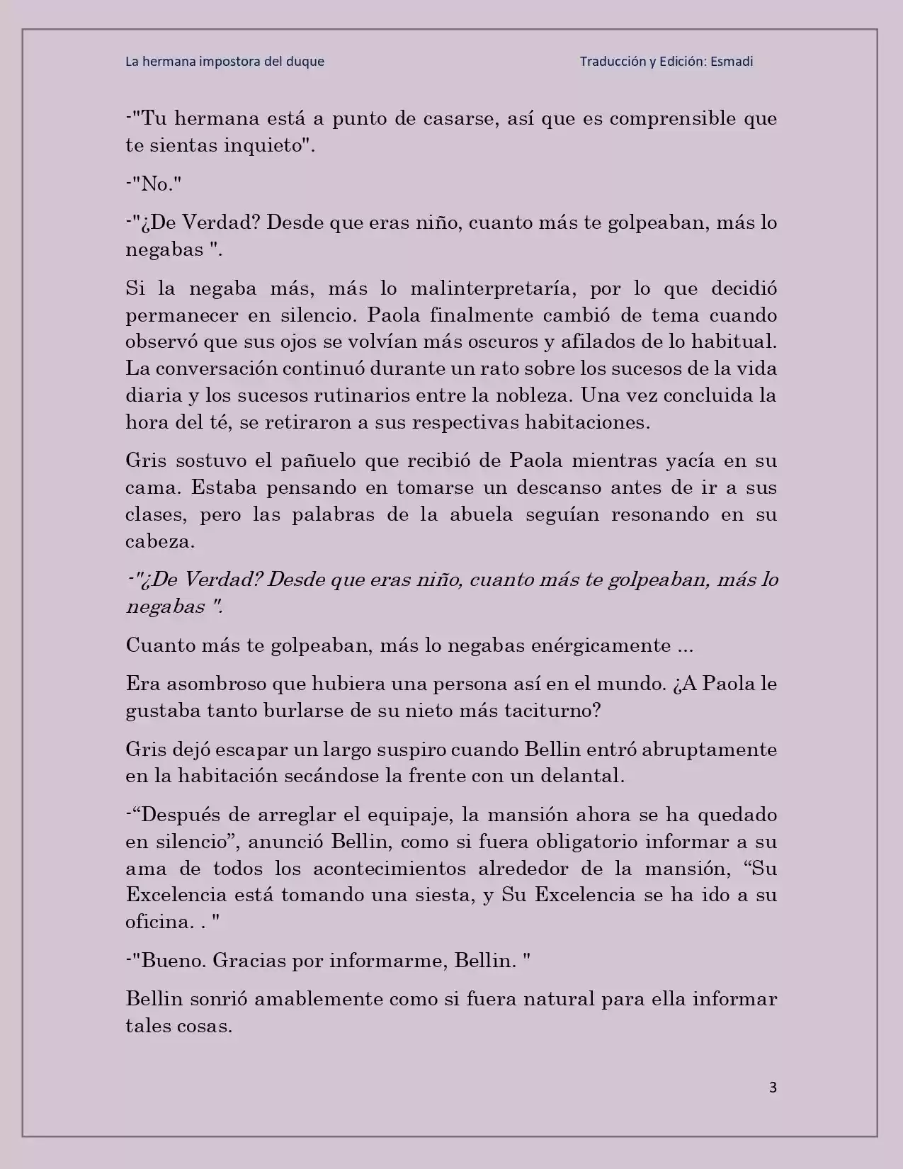 La Hermana Impostora Del Duque (Novela) - Capítulo 63 - Página 3 - LectorTMOo